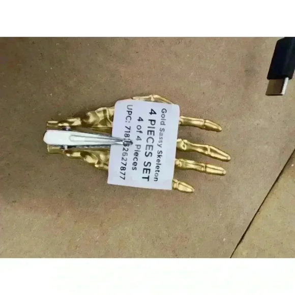 Leg Avenue Sexy, Black and Gold Skeleton Tutu - size Medium 8/10 (4pc set) NWT - Picture 5 of 6